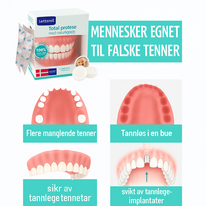 LettSmil™ – Komplet protese med sugeeffekt