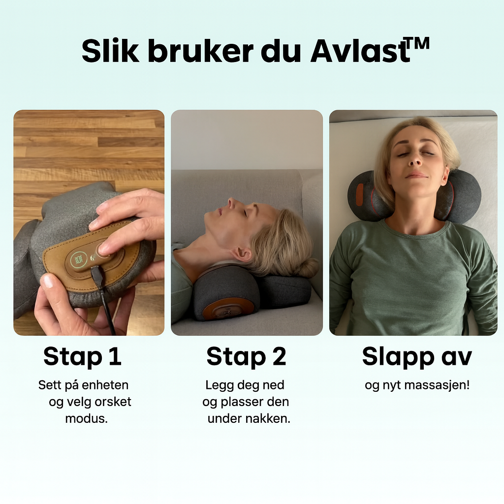 Avlast™-Endelig et apparat som angriper årsaken til nakkesmerter, ikke bare symptomene.