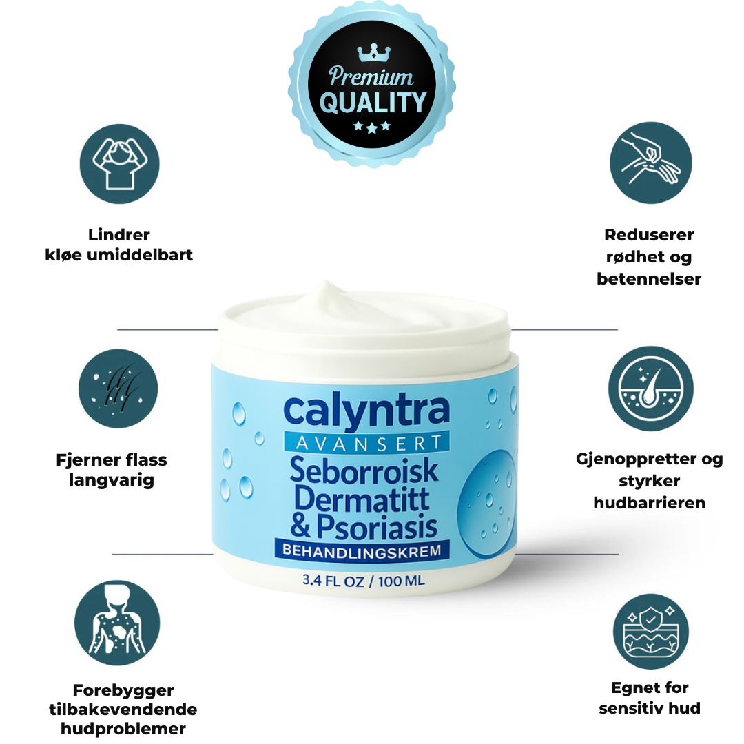 Calyntra™ – Den milde løsningen mot vedvarende rødhet, kløe og flass