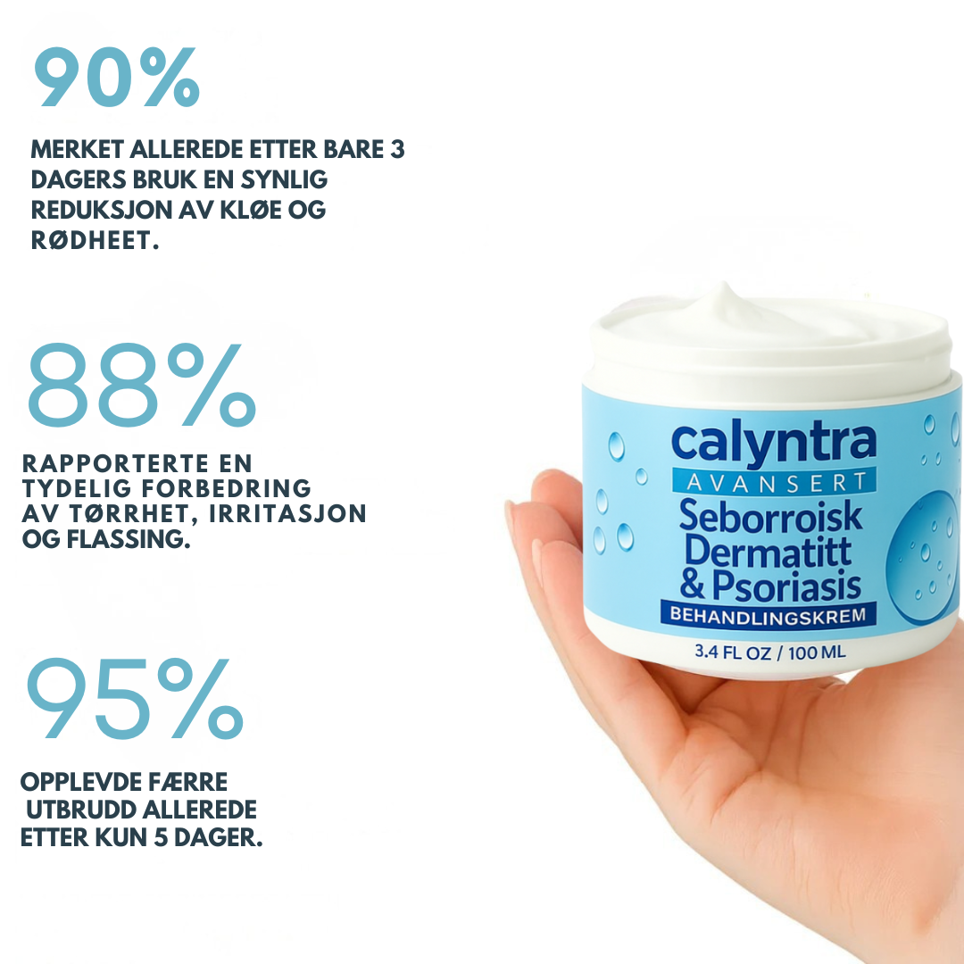 Calyntra™ – Den milde løsningen mot vedvarende rødhet, kløe og flass