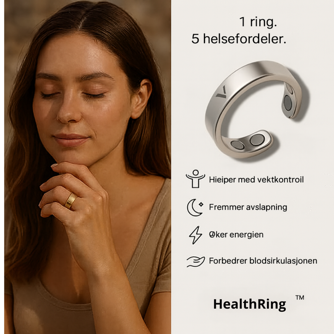 HealthRing™ | Fjerner kronisk smerte og gjenoppretter fullstendig velvære i kroppen med 97 % innen 3 dager!