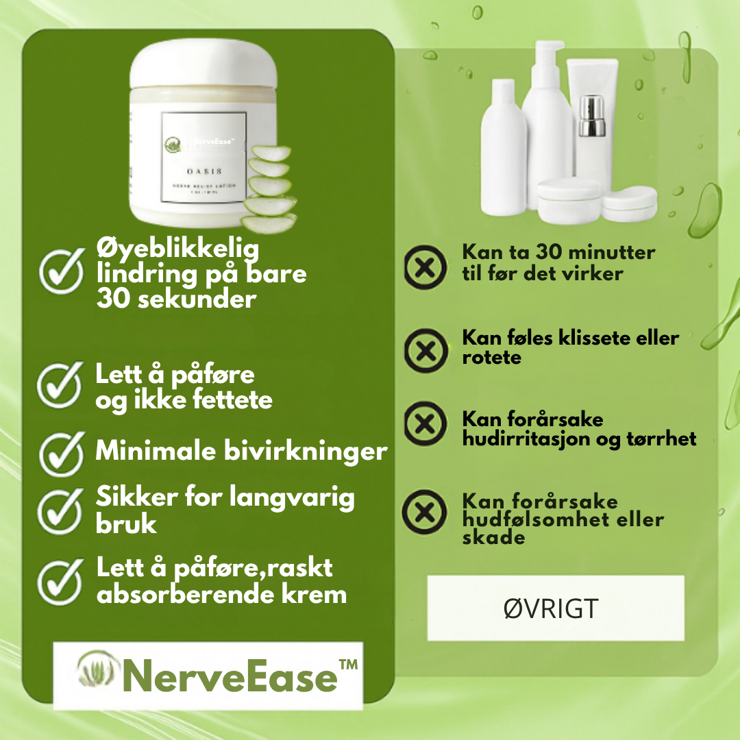 NerveEase™ - Fjern nervesmerter og prikking på bare 30 sekunder – umiddelbar og langvarig lindring!