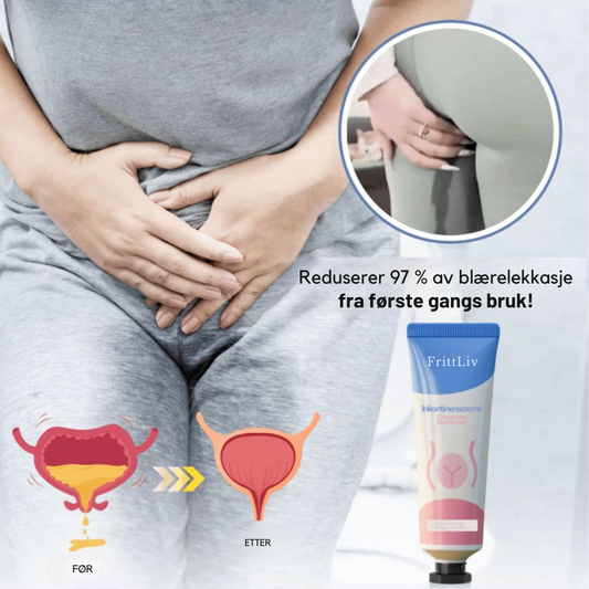 FrittLiv™ - Blærekontrollkrem | Stopp lekkasjer på 11 minutter og gjenopprett blærekontrollen
