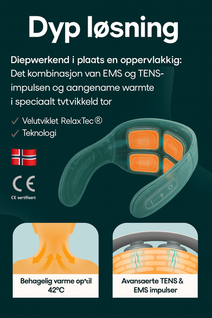 NeckRelief™ – Gjenopprett balansen. Avslutt spenningen.