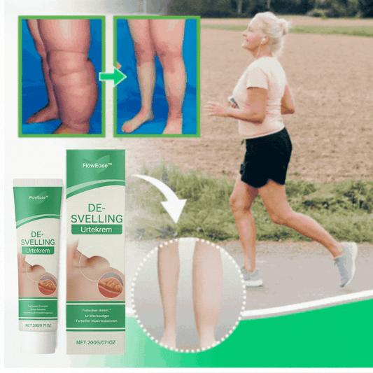 FlowEase™-Benbelysningskrem | Reduser hevelse i bena med 92 % på bare 24 timer